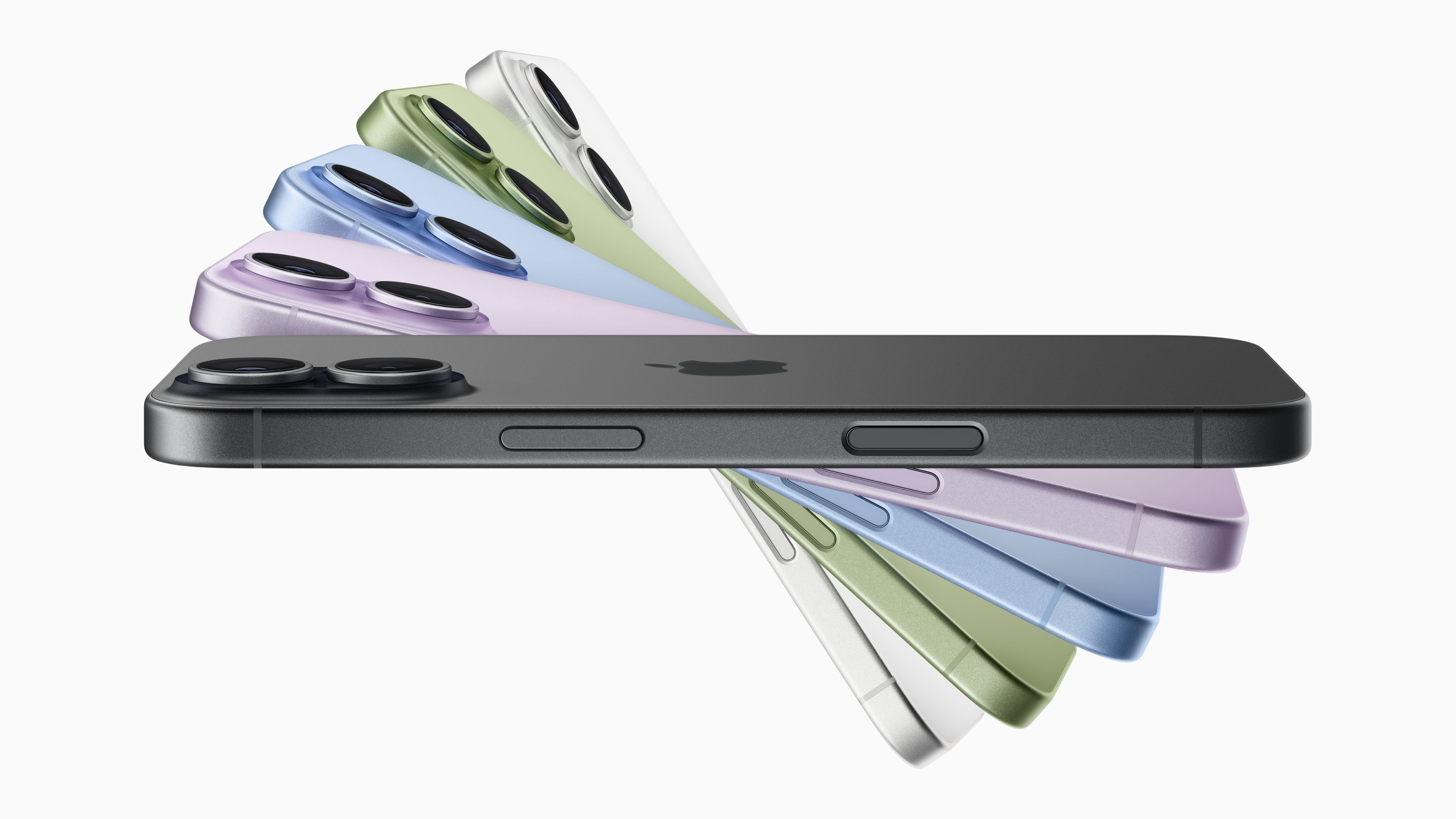 Den nye iPhone 17 i flere farger med doble kameraer