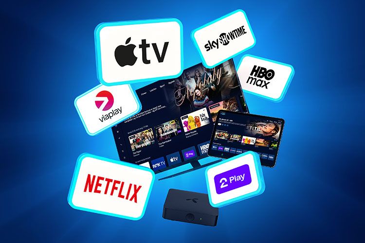 Streamingplattformer som Netflix, Viaplay, HBO Max og Apple TV+