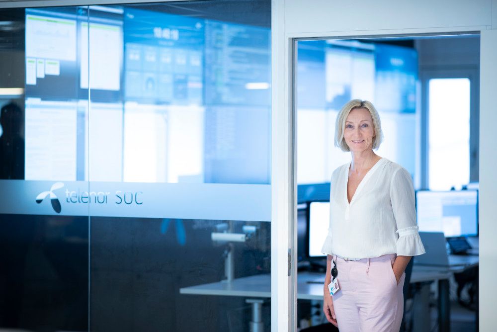 Hanne Tangen Nilsen, sikkerhetsdirektør i Telenor Norge. Foto: Martin Phillip Fjellanger