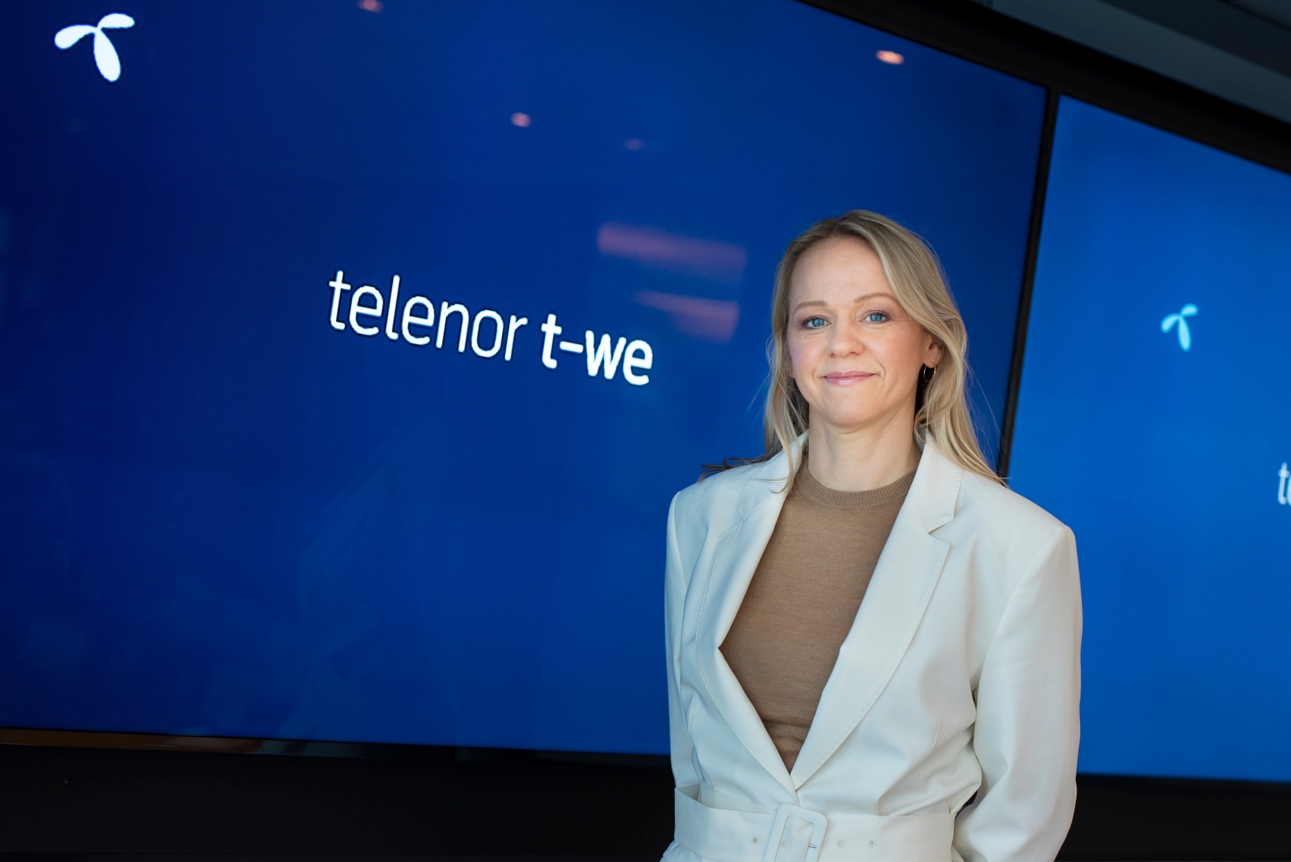 Camilla Amundsen, leder for bredbånd og TV i Telenor. Foto: Martin Fjellanger.