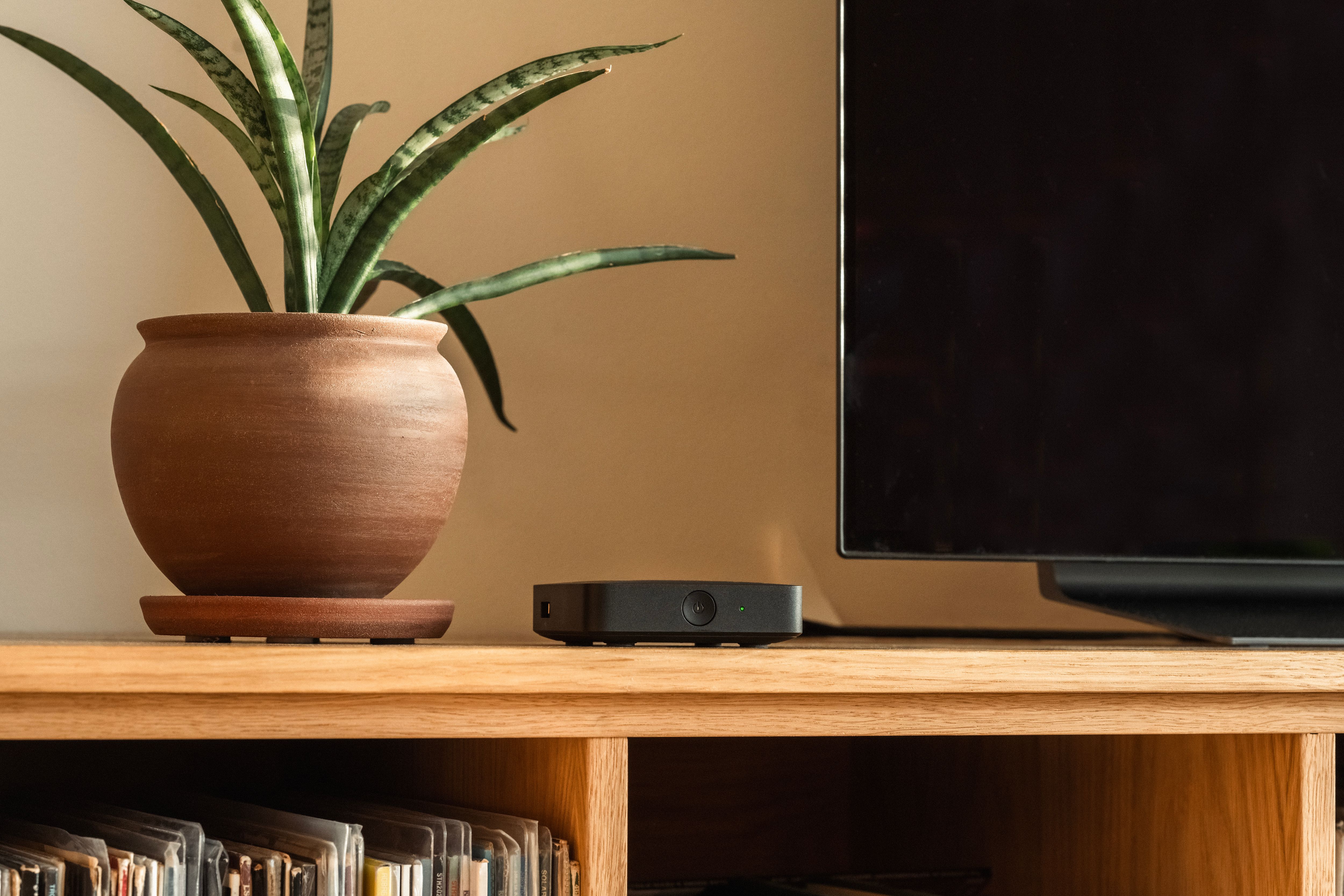 T-We Boks III plassert på tv-benk