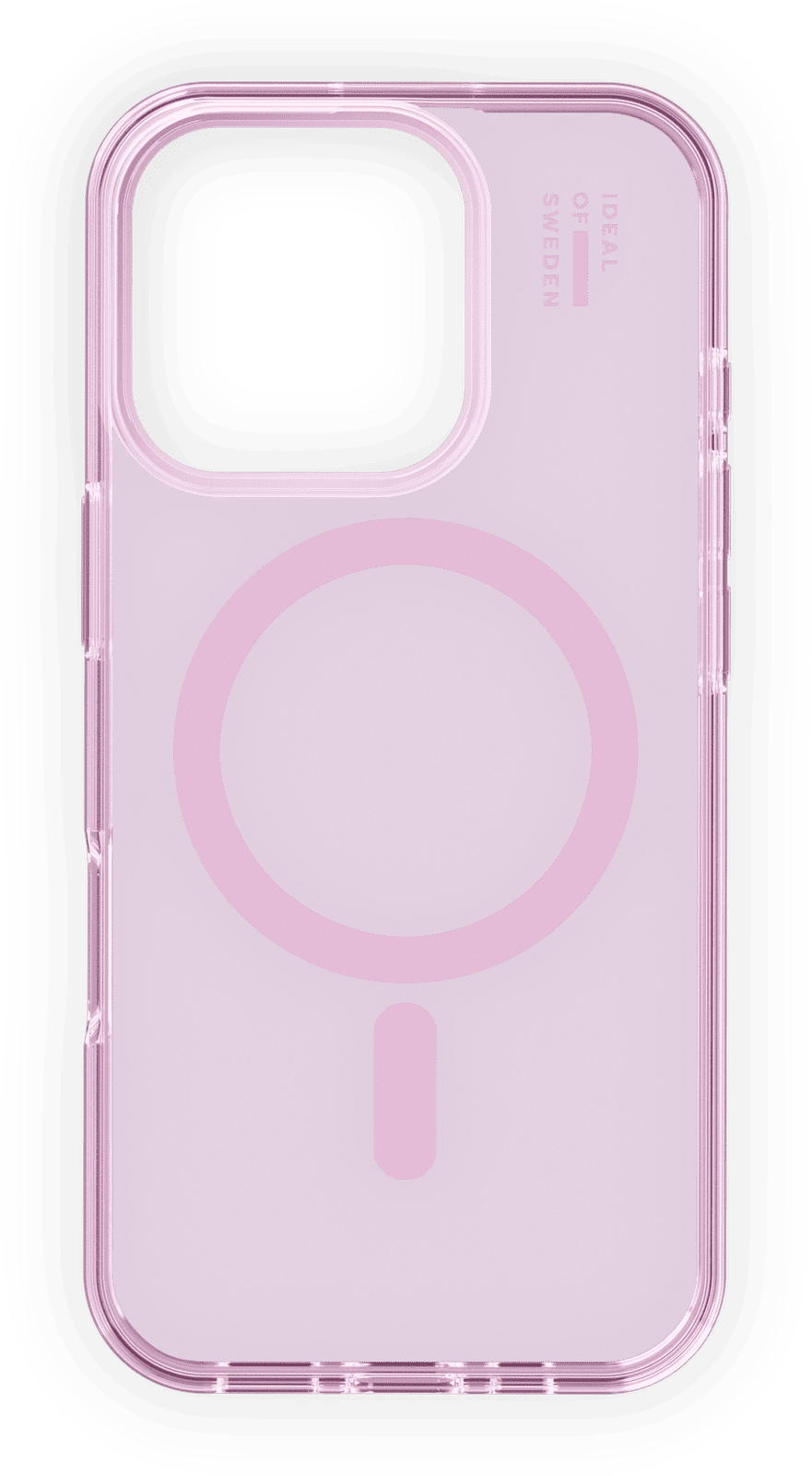 iDeal MagSafe Clear Case iPhone 16 pro max light pink