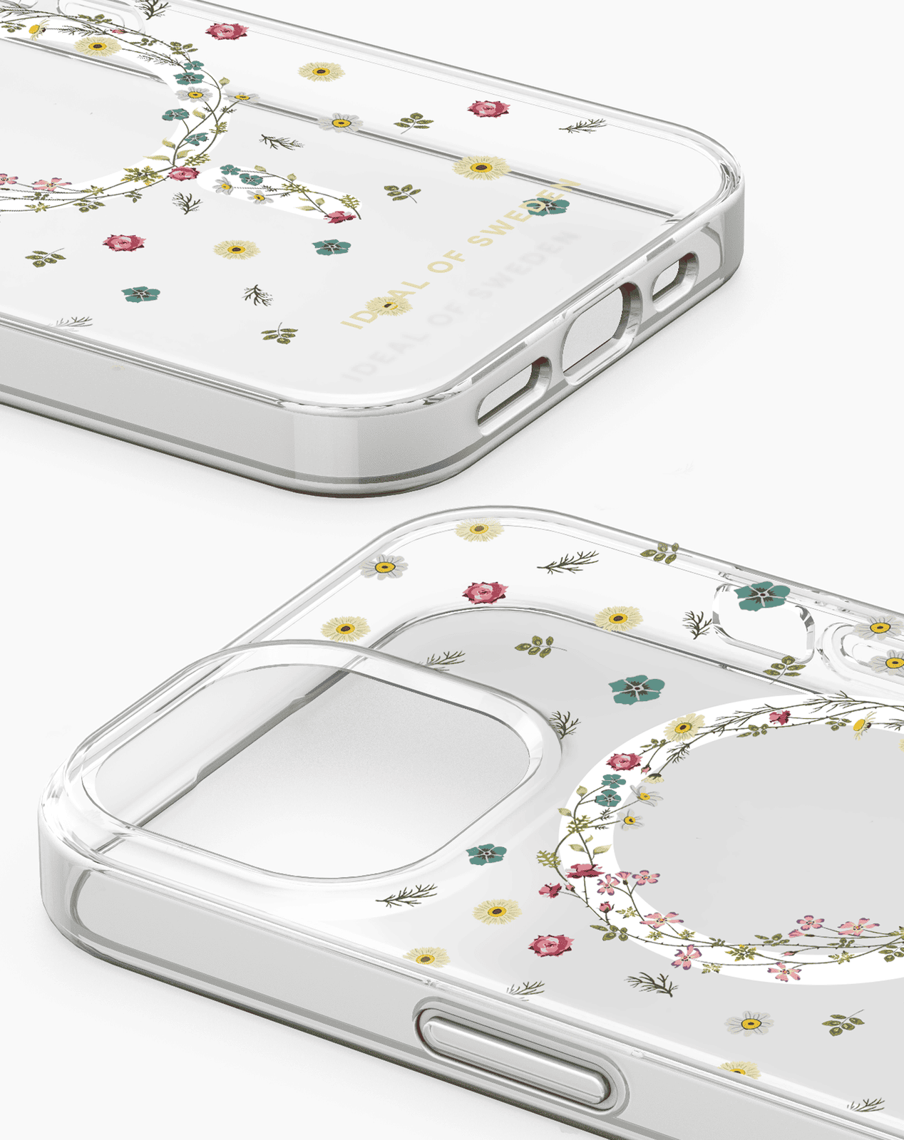 iDeal MagSafe Clear Case iPhone 15 floral