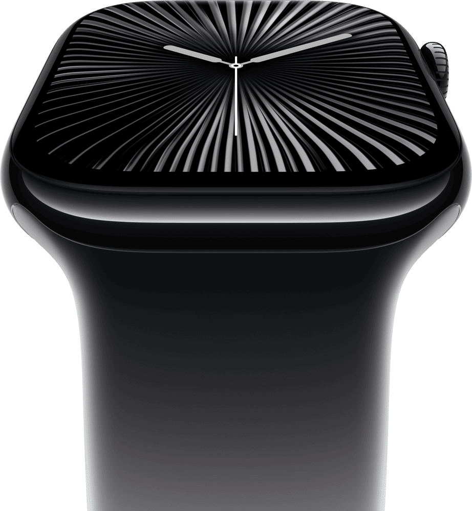 Apple Watch 10 aluminium gagatsvart sport band