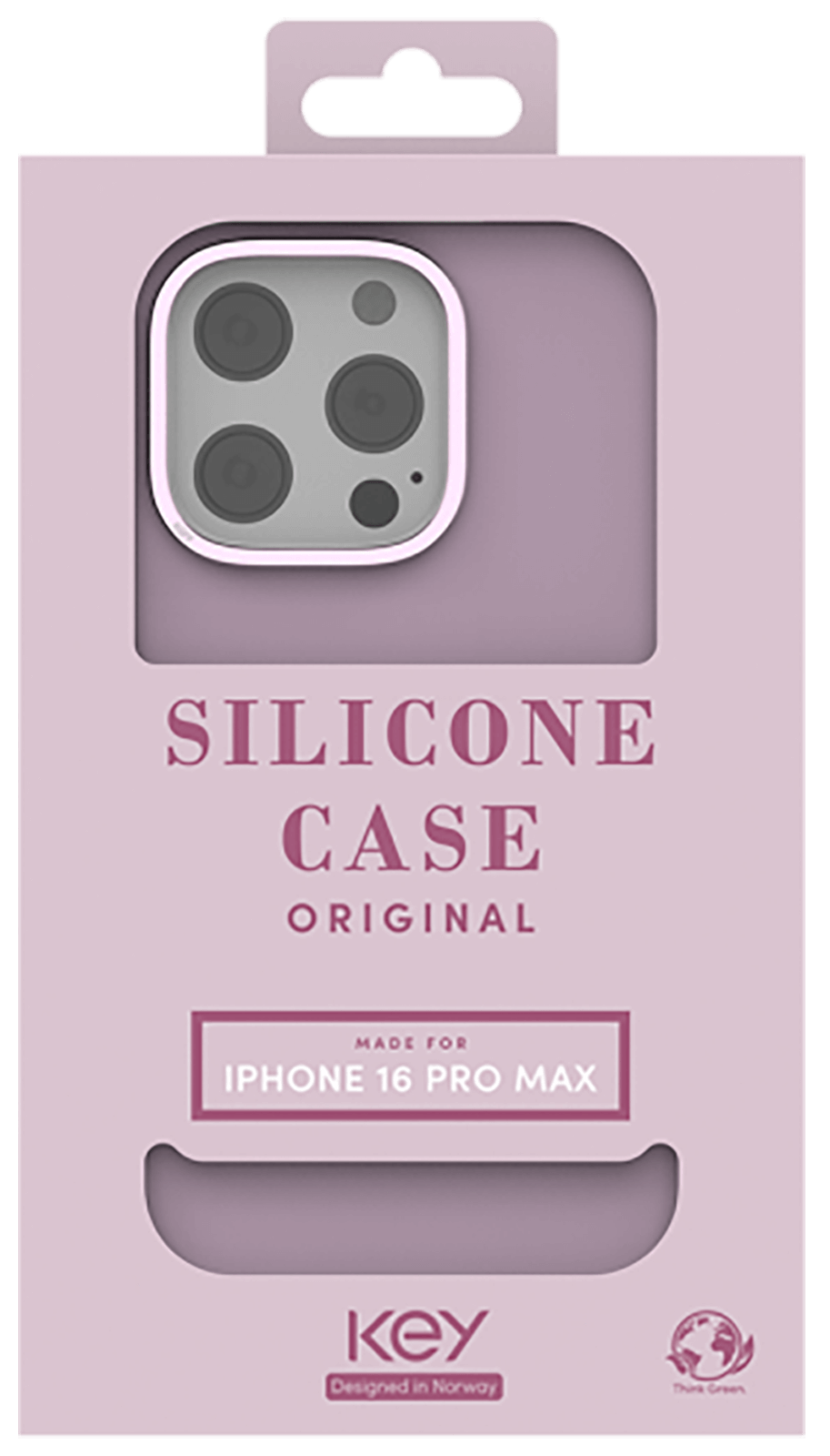 KEY MagSafe silikondeksel iPhone 16 Pro Max rosa