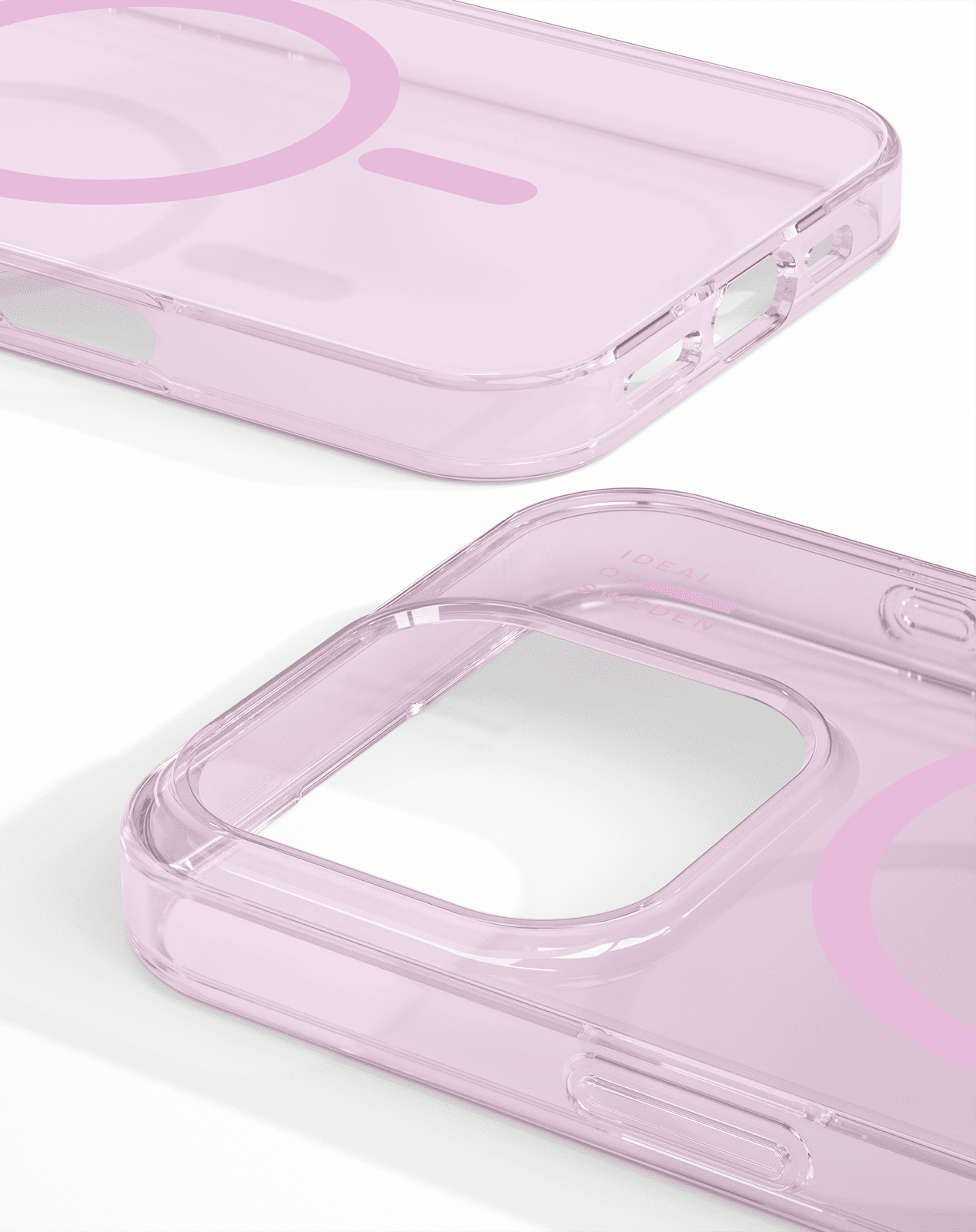 iDeal MagSafe Clear Case iPhone 16 pro max light pink