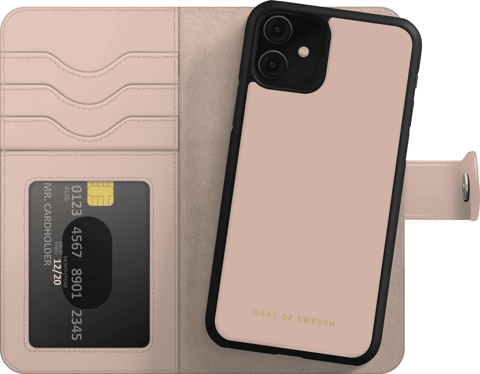 iDeal Magnet Wallet iPhone 11/XR rosa