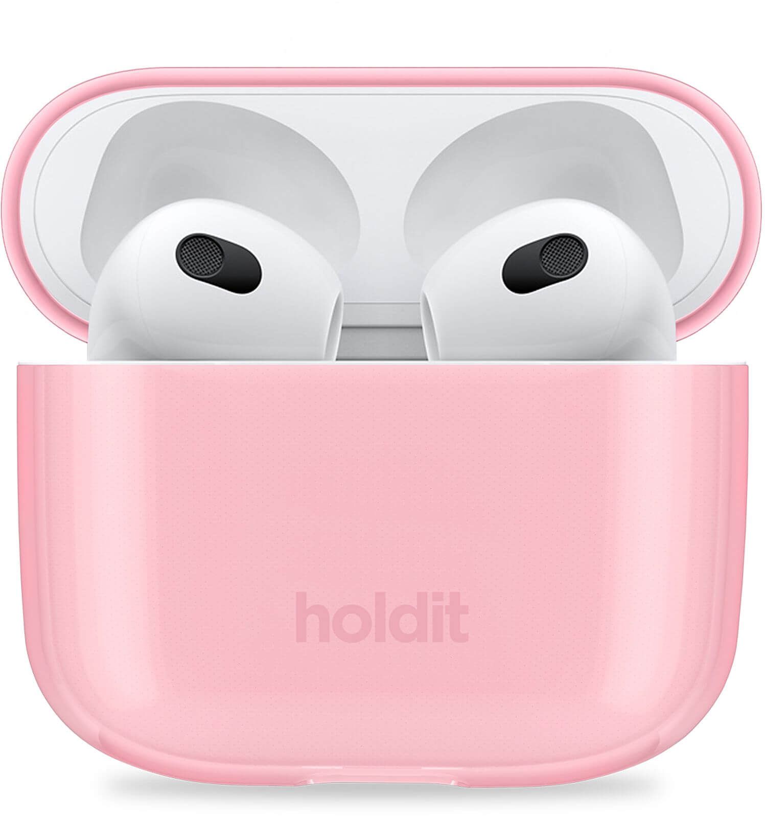 Holdit AirPods 3 gjennomsiktig lys rosa