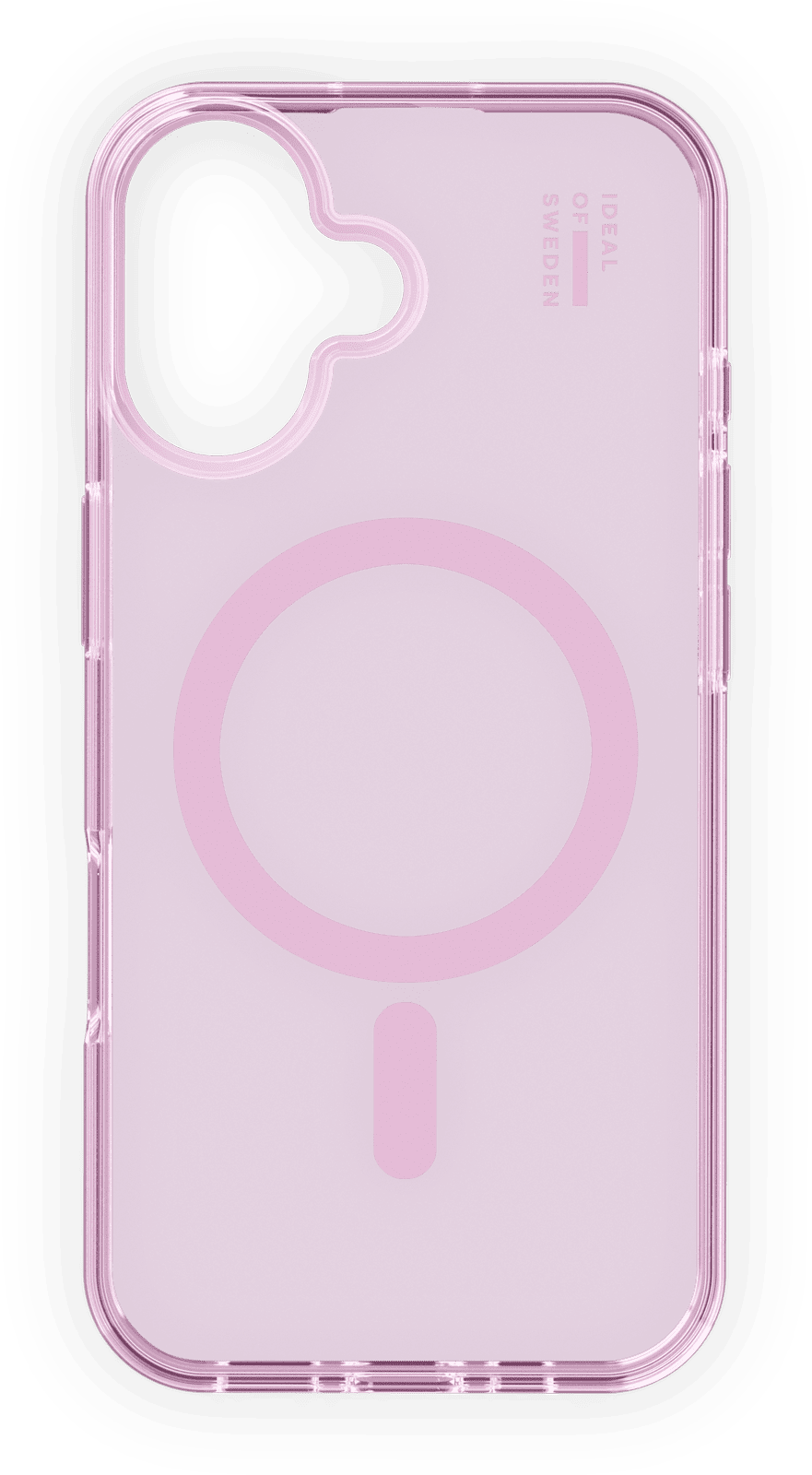 iDeal MagSafe Clear Case iPhone 16 light pink