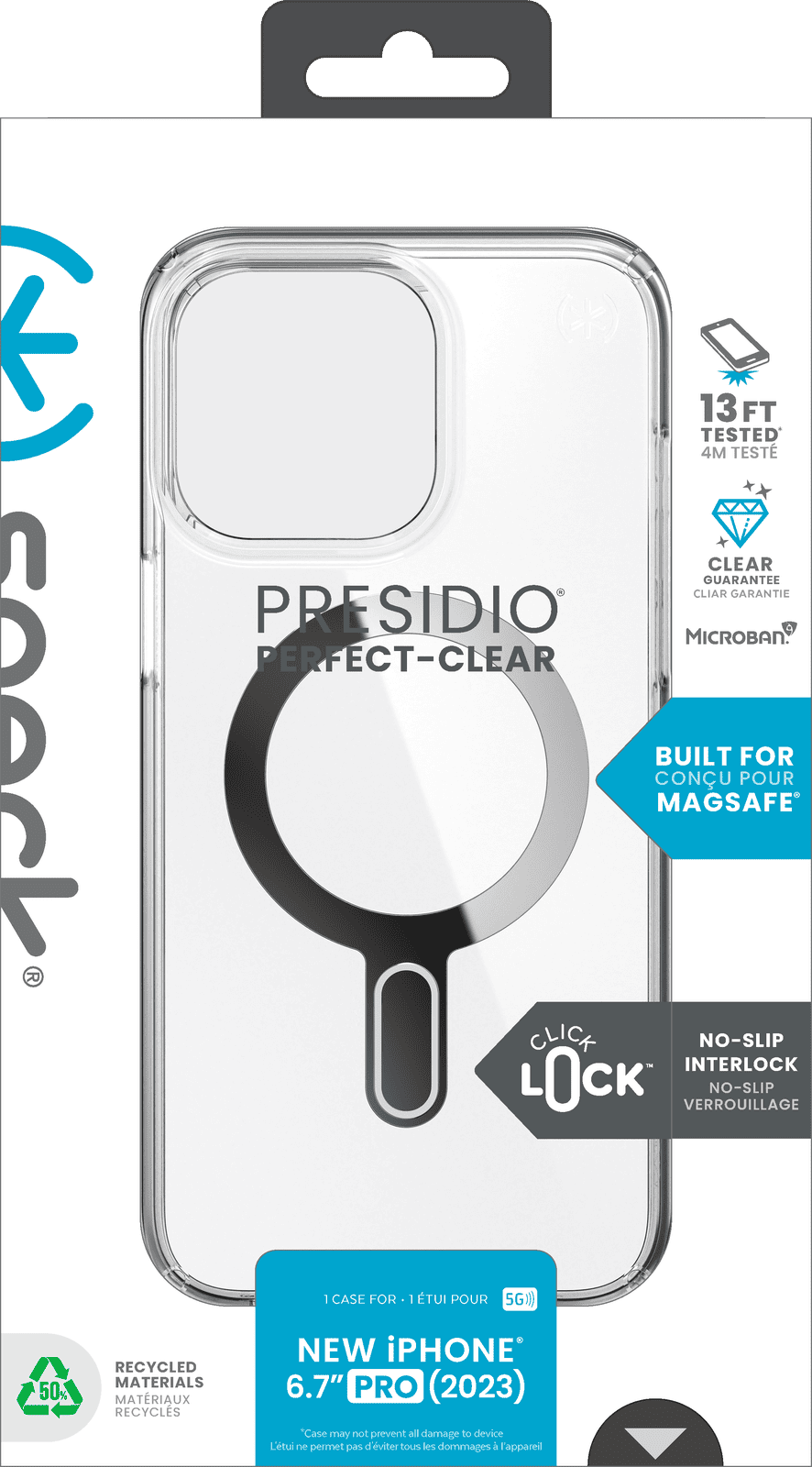 Speck Presidio MagSafe iPhone 15 pro max klar