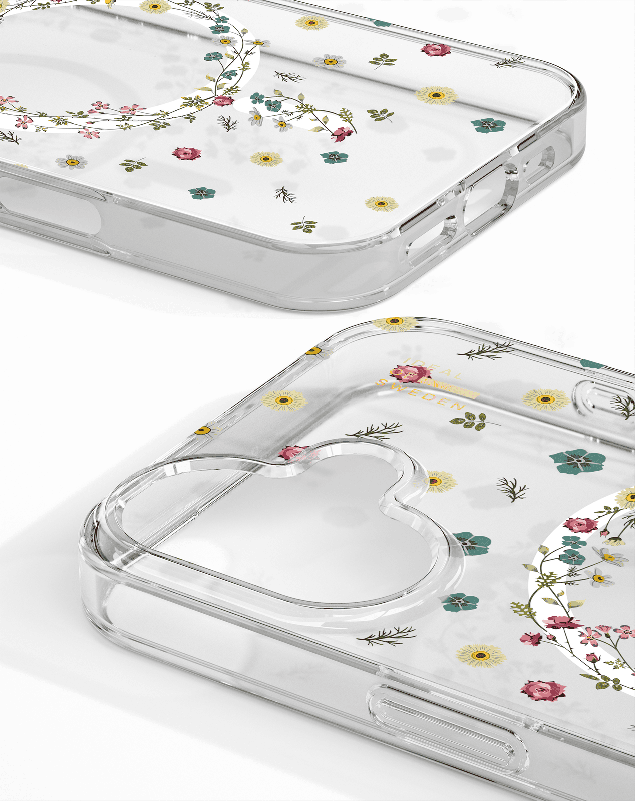 iDeal MagSafe Clear Case iPhone 16 petite floral