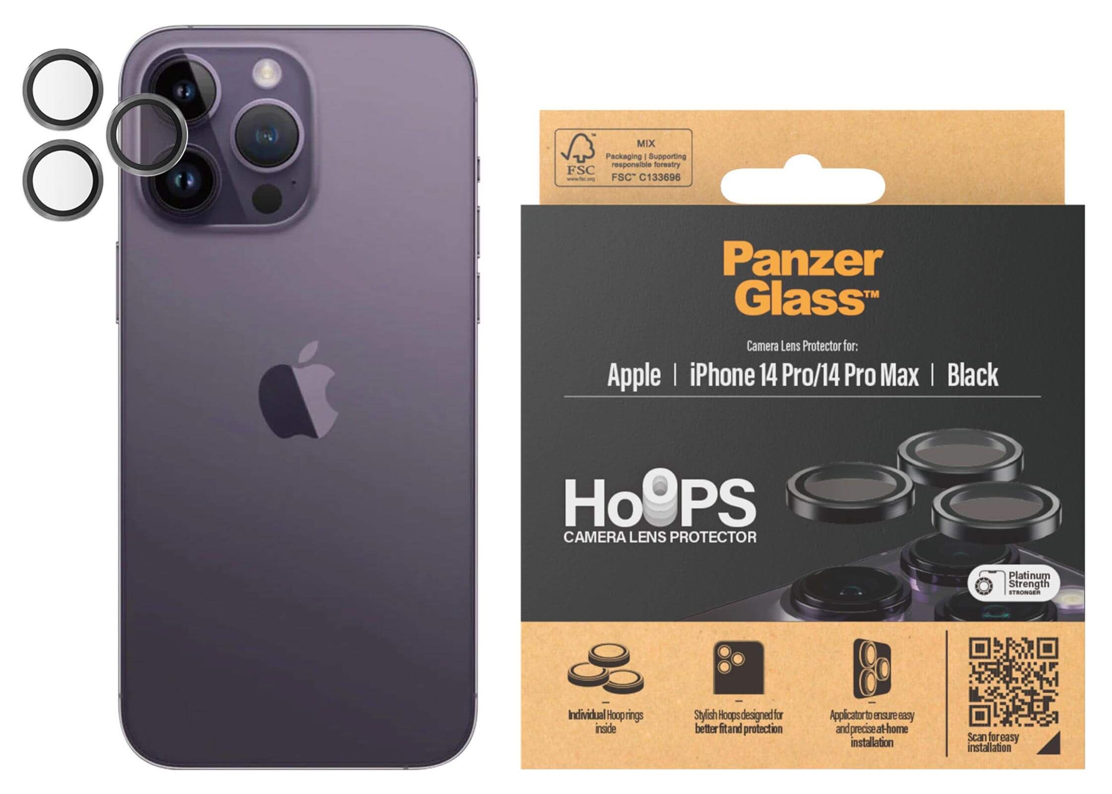 PanzerGlass Camera Pro Rings iPhone 14 Pro/14 Pro Max