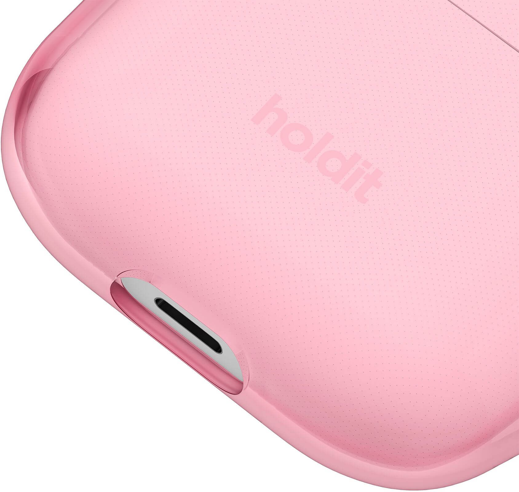 Holdit AirPods 3 gjennomsiktig lys rosa