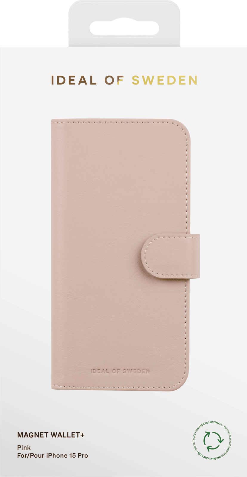 iDeal Magnet Wallet iPhone 15 Pro rosa