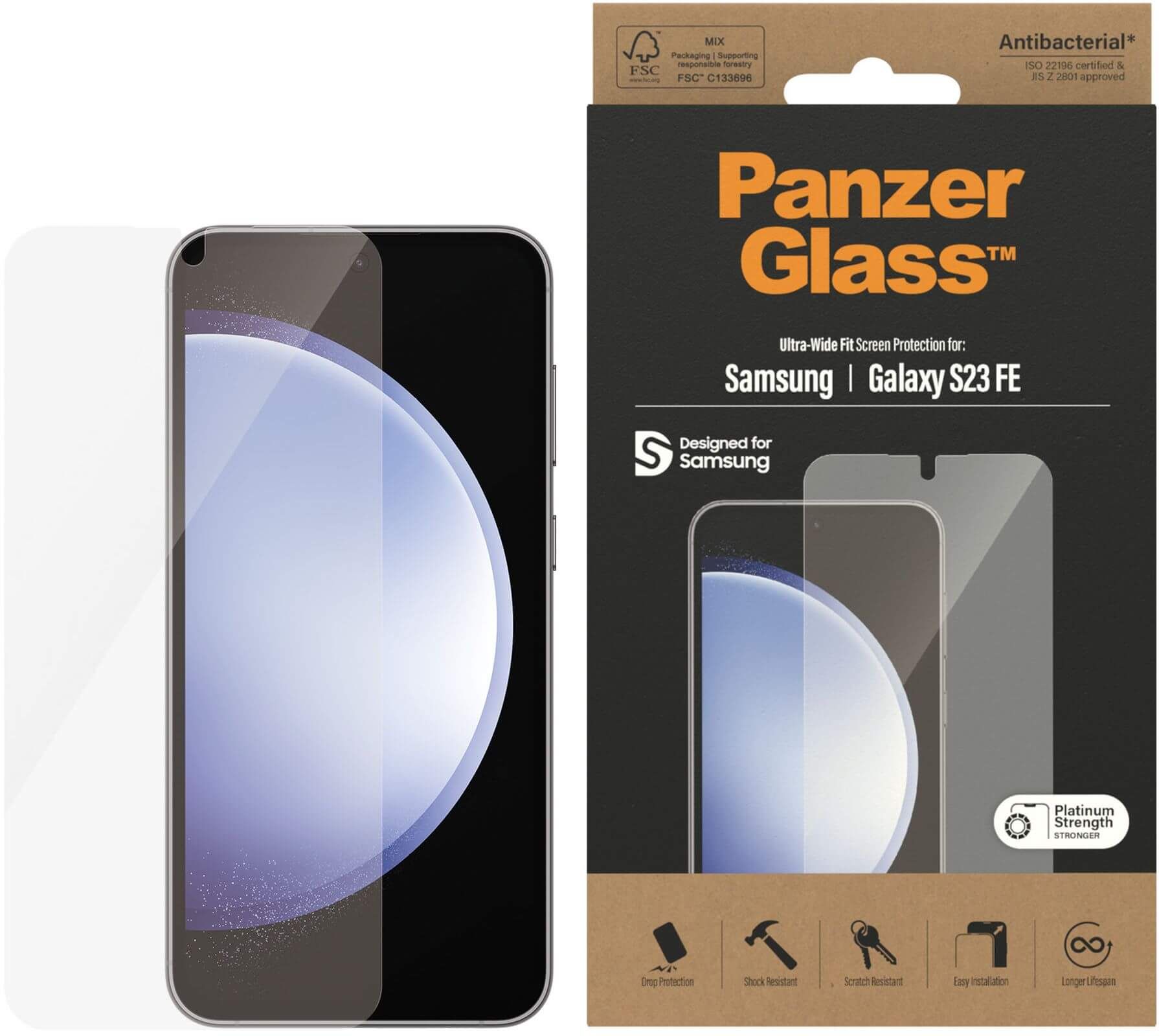 PanzerGlass UWF Galaxy S23 FE klar