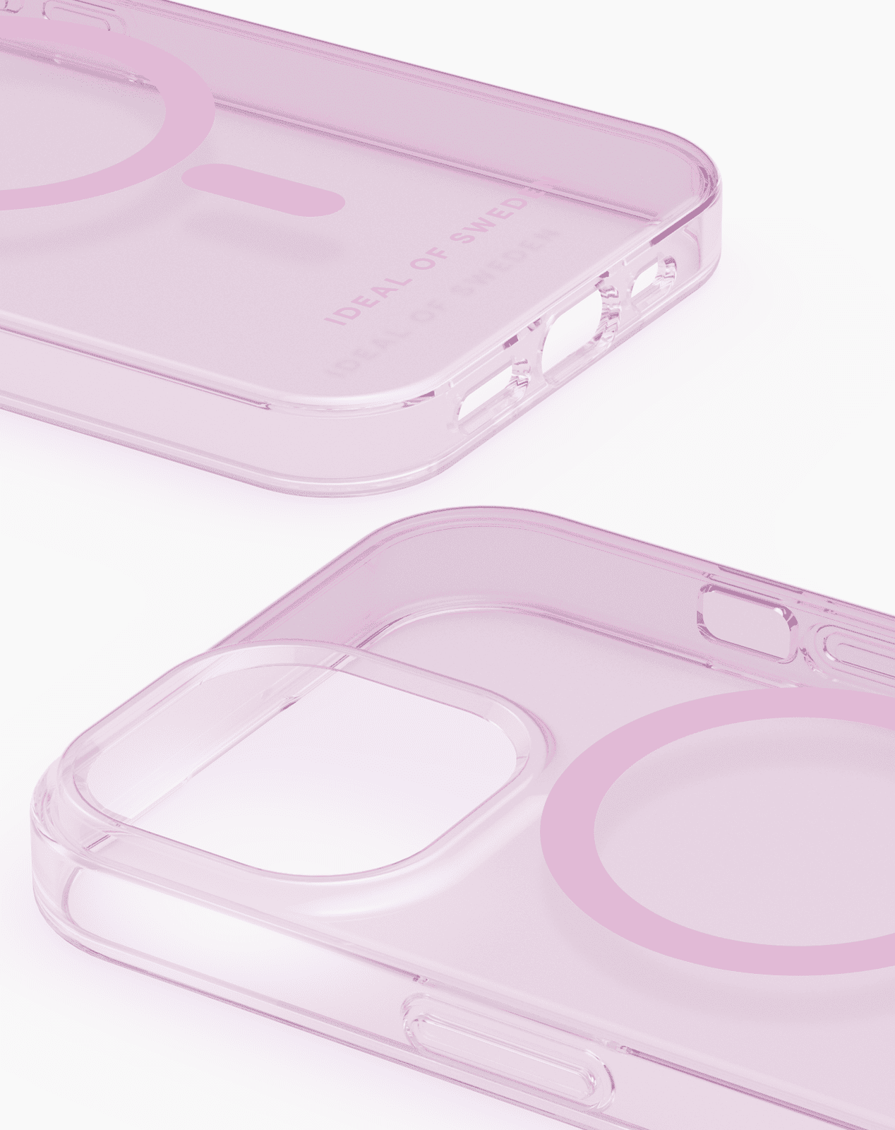 iDeal MagSafe Clear Case iPhone 15 rosa