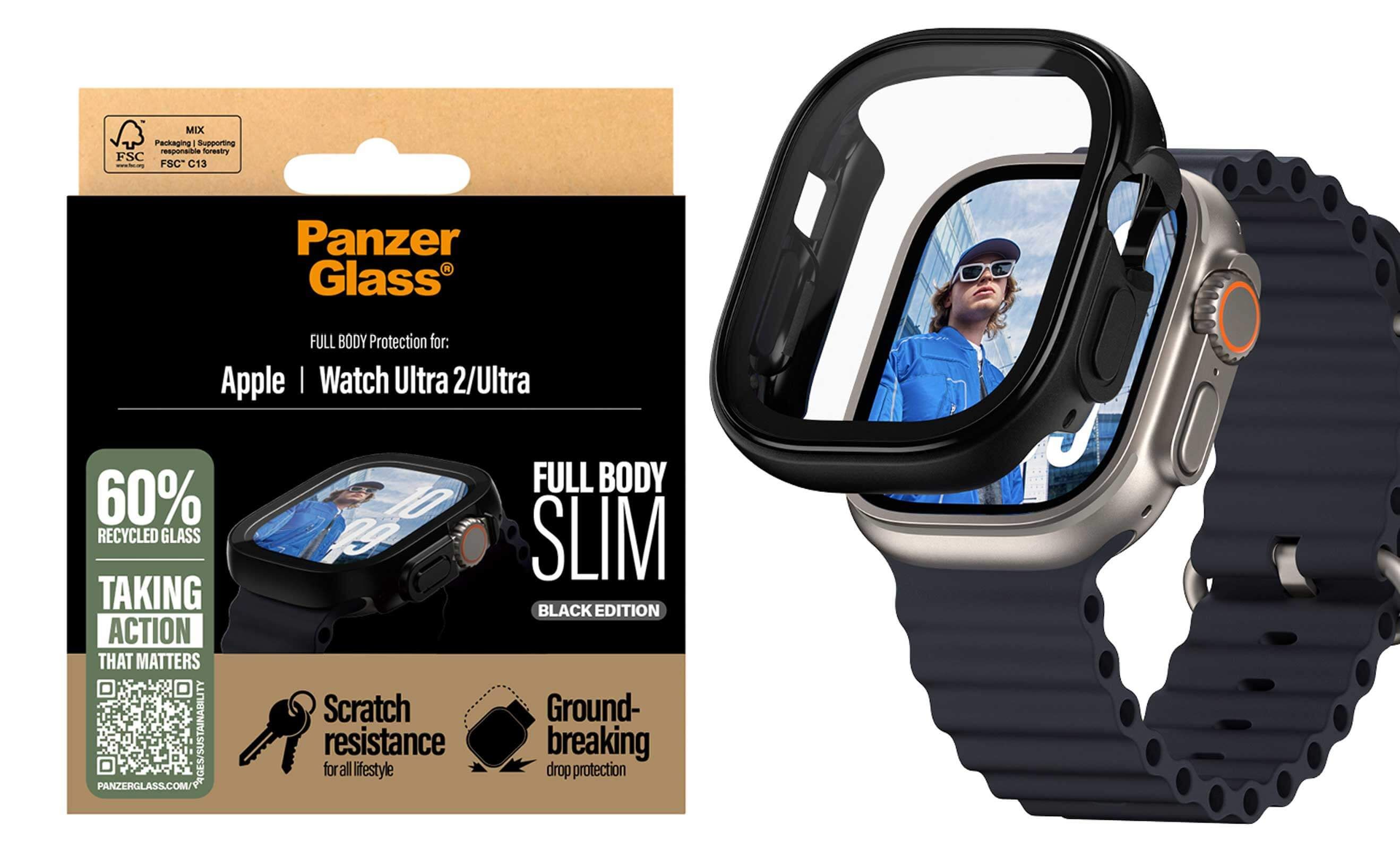 PanzerGlass Apple Watch Ultra 2 svart