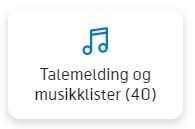 Talemelding og musikklister