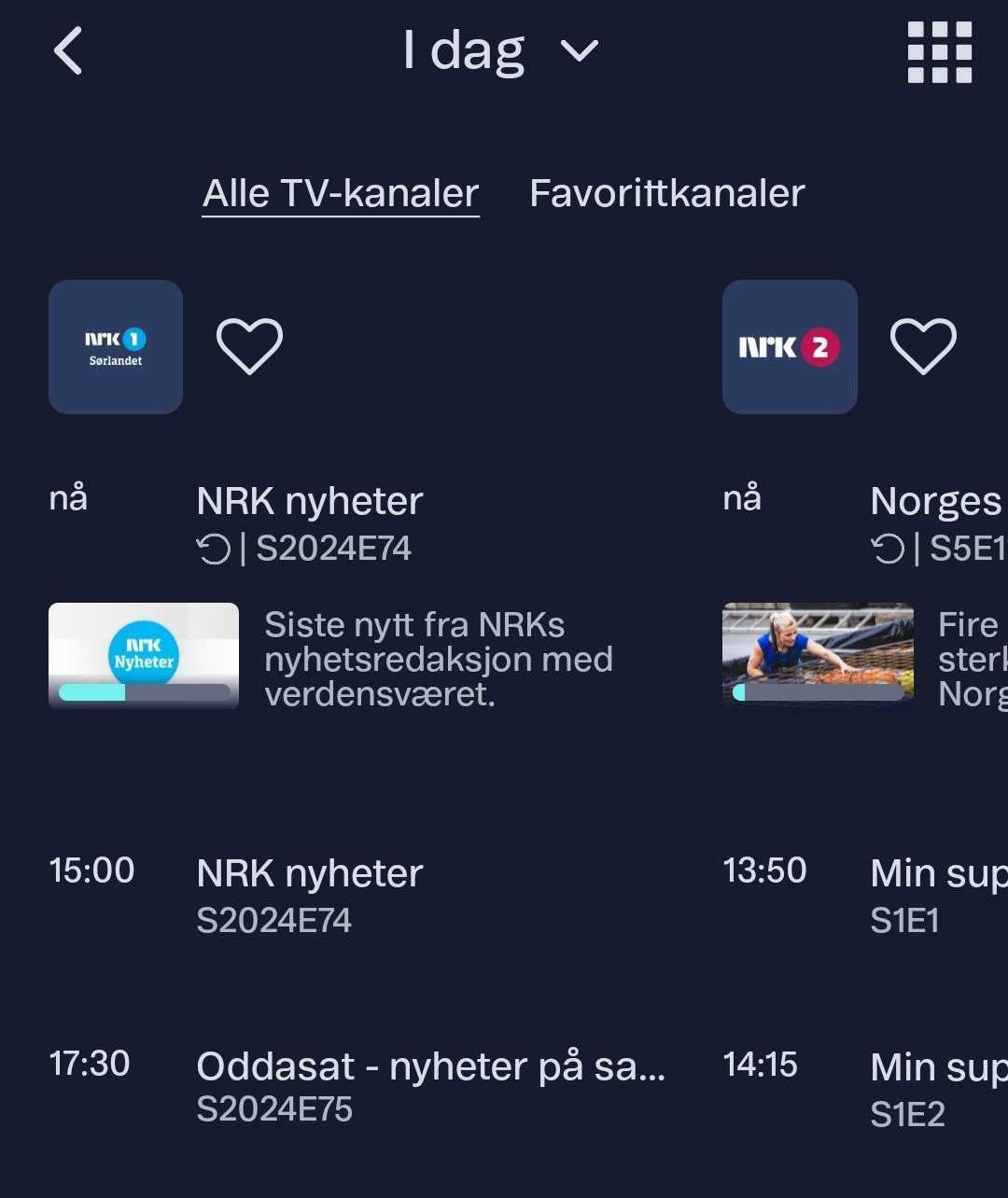 Illustrasjonsbilde av TV guide Twe app