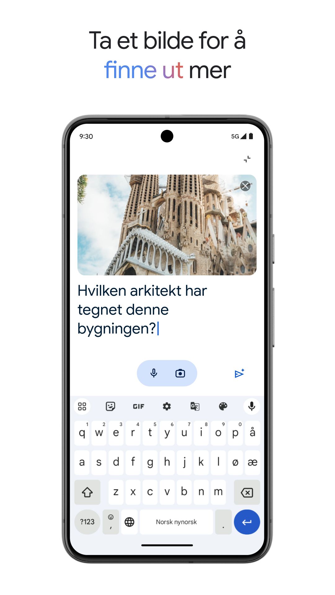 Ta et bilde og spør Gemini på Pixel 9