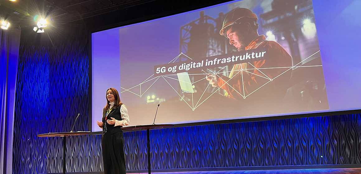 Birgitte Engebretsen, leder Telenor Norge åpner 5G seminaret