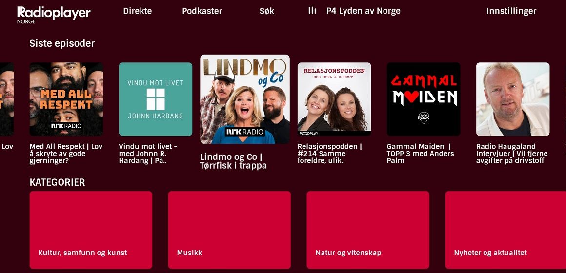 radioplayer på t-we boks