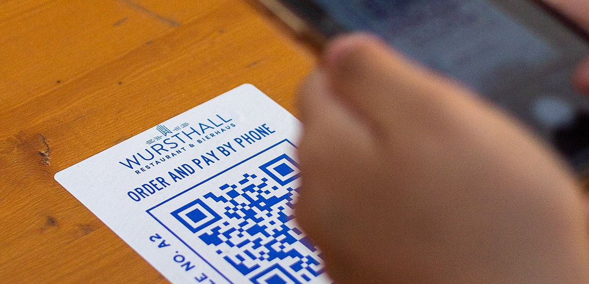 QR-koder brukt på restaturant