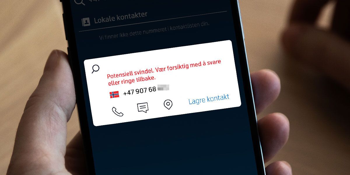 Svindelvarsel i appen Se Hvem fra Telenor