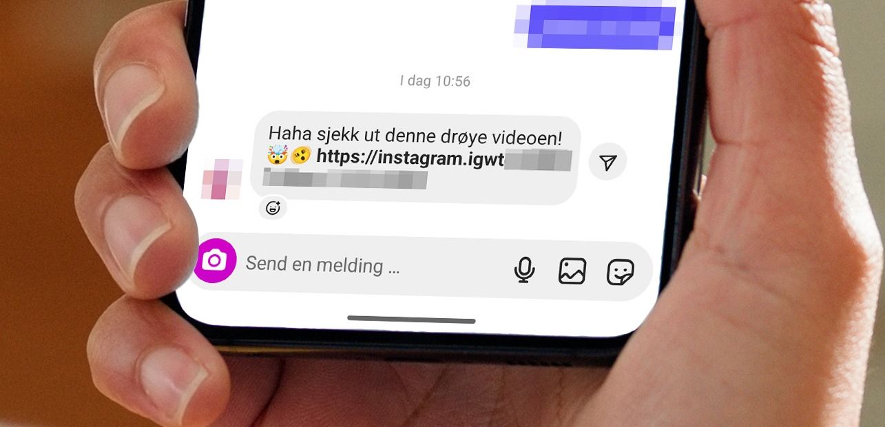 Denne pranke-meldingen leder til en side som tar bilde av deg mot din vilje