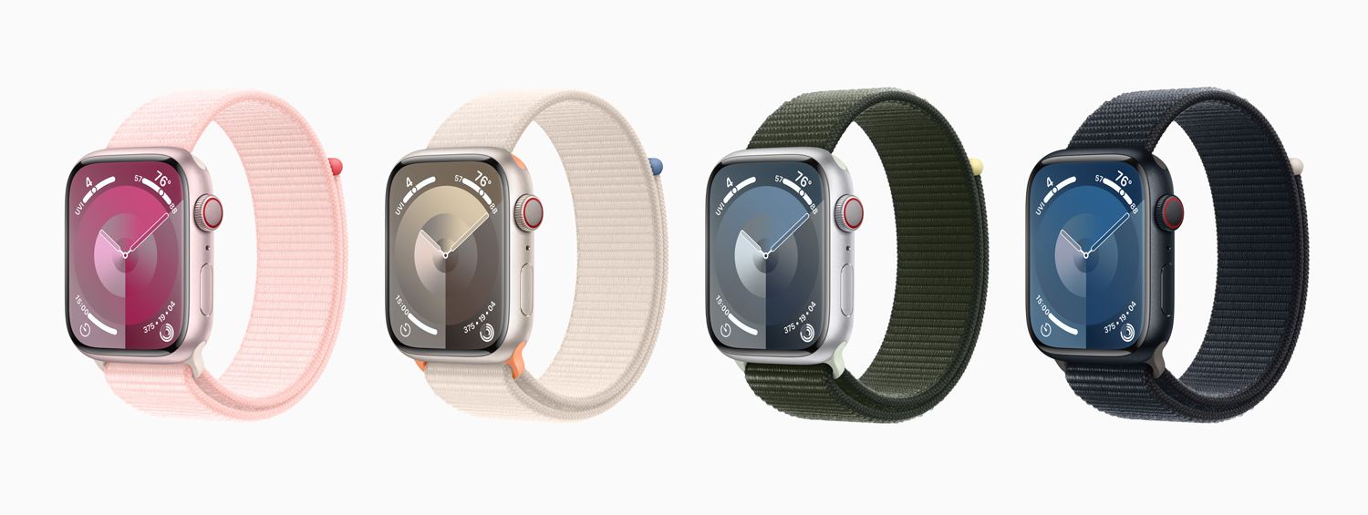 Apple Watch Series 9 kommer i mange farger