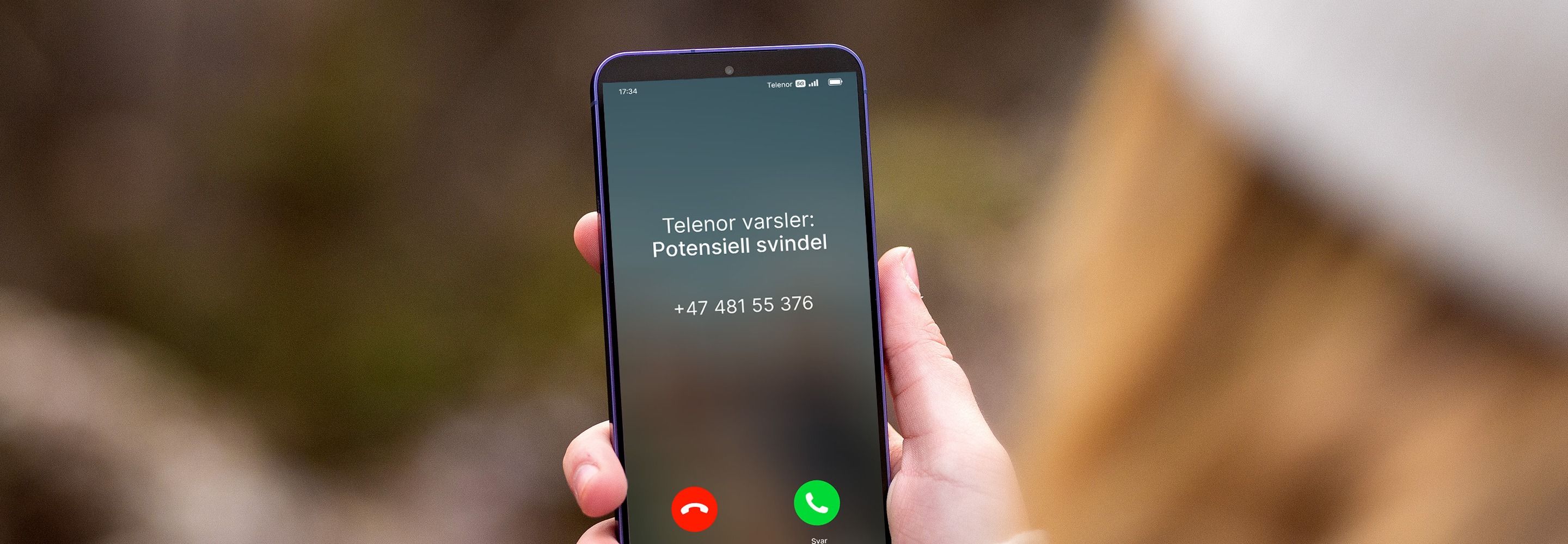 Svindelvarsel i Se Hvem på iPhone