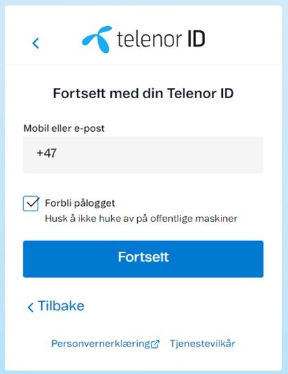 innlogging - logge inn på Mine Sider med e-post