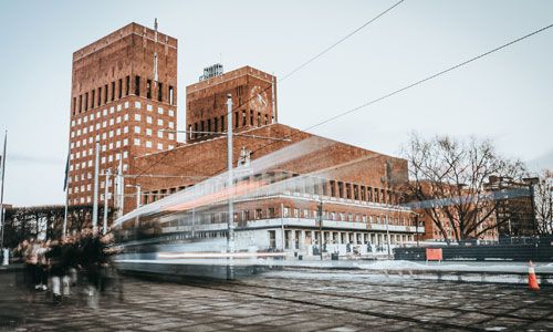 Oslo rådhus fra Rådhusplassen