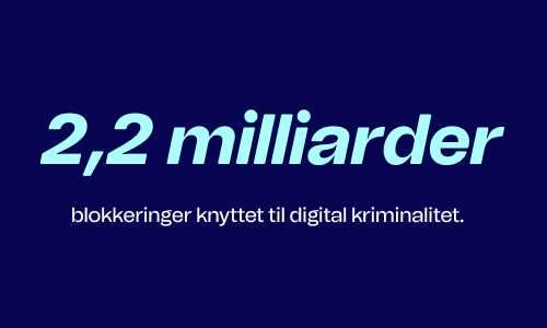 2,2 milliarder blokkeringer knyttet til digital kriminalitet