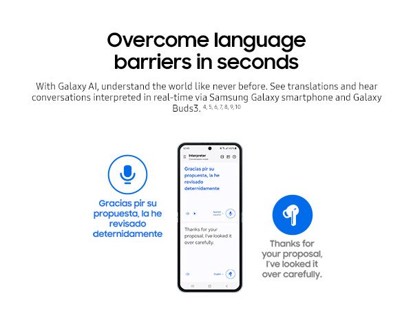 Galaxy Buds3 real time translate