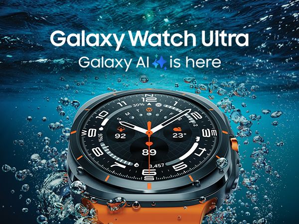 Galaxy Watch Ultra reklame under vann