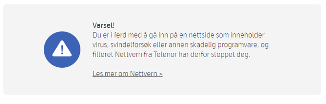 Nettvern fra Telenor stopper svindelforsøk