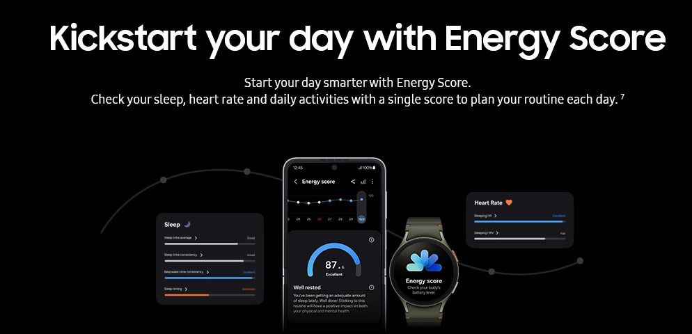 Galaxy Watch med Energy Score