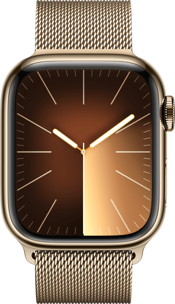 Apple Watch 9 41mm Milanese Loop gold stainless steel