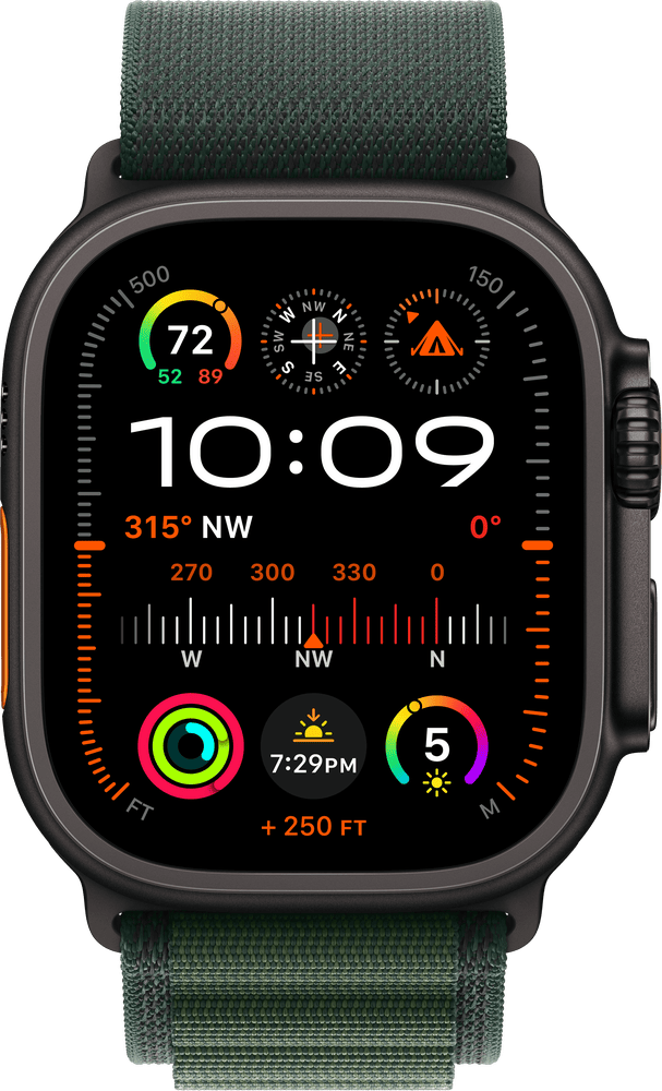 Apple Watch Ultra 2 Alpine Loop mørk grønn